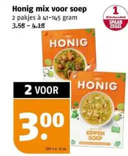 Poiesz Honig mix voor soep aanbieding