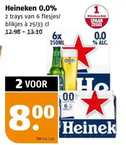 Poiesz Heineken 0.0% aanbieding