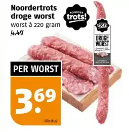 Poiesz Noordertrots droge worst aanbieding