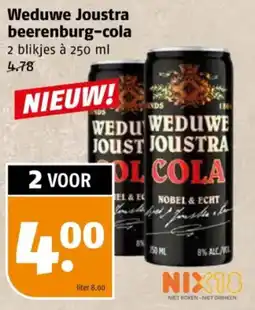 Poiesz Weduwe Joustra beerenburg cola aanbieding