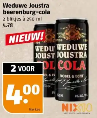 Poiesz Weduwe Joustra beerenburg cola aanbieding