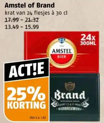 Poiesz Amstel of Brand aanbieding