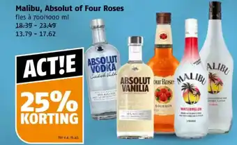 Poiesz Malibu, Absolut of Four Roses aanbieding
