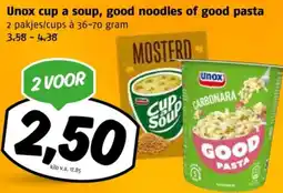 Poiesz Unox cup a soup, good noodles of good pasta aanbieding