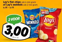 Poiesz Lay's flat chips of Lay's wokkels aanbieding