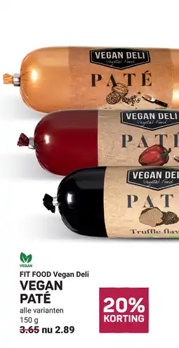 Ekoplaza Fit food vegan deli vegan paté aanbieding