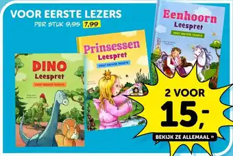 Boekenvoordeel VOOR EERSTE LEZERS aanbieding