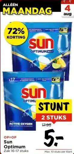 Vomar Voordeelmarkt OP=OP Sun Optimum aanbieding
