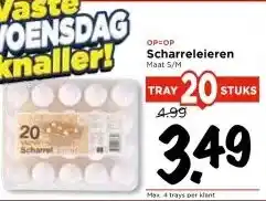 Vomar Voordeelmarkt Scharreleieren Maat S/M aanbieding