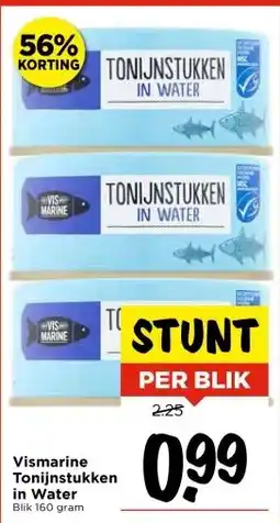 Vomar Voordeelmarkt Vismarine Tonijnstukken in Water aanbieding