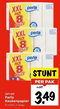 Vomar Voordeelmarkt OP=OP Perla Keukenpapier aanbieding