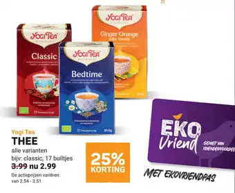 Ekoplaza Yogi tea thee aanbieding
