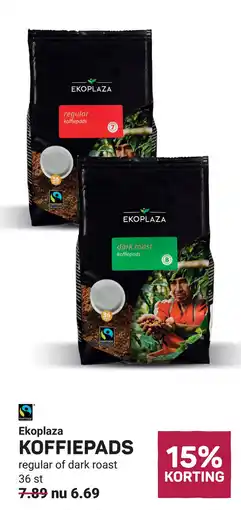 Ekoplaza Ekoplaza koffiepads aanbieding