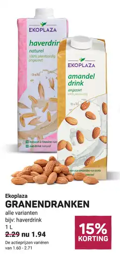 Ekoplaza Ekoplaza granendranken aanbieding
