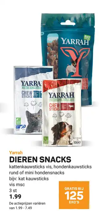 Ekoplaza Dieren snacks aanbieding