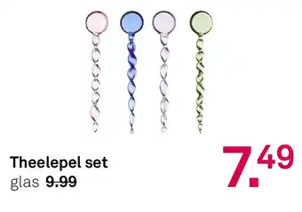 Karwei Theelepel set glas aanbieding