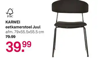 Karwei KARWEI eetkamerstoel Juul aanbieding