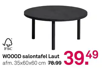 Karwei WOOOD salontafel Laut aanbieding