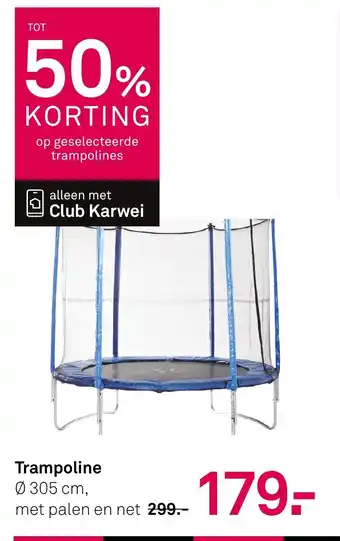 Karwei Trampoline aanbieding