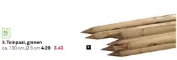 Karwei Tuinpaal, grenen aanbieding