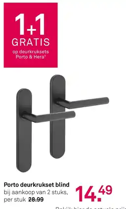 Karwei Porto deurkrukset blind aanbieding