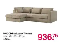 Karwei WOOOD hoekbank Thomas aanbieding