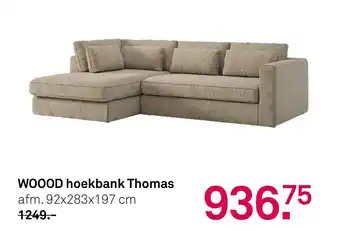 Karwei WOOOD hoekbank Thomas aanbieding