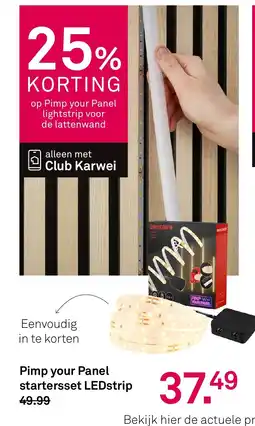Karwei Pimp your Panel startersset LEDstrip aanbieding