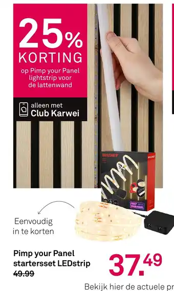 Karwei Pimp your Panel startersset LEDstrip aanbieding