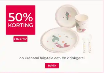 Prenatal op Prénatal fairytale eet en drinkgerei aanbieding