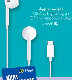 Primera Apple oortjes aanbieding