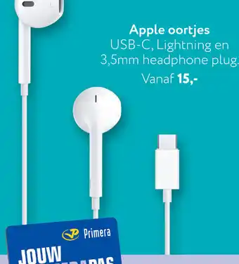 Primera Apple oortjes aanbieding
