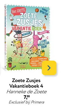 Primera Zoete Zusjes Vakantieboek 4 aanbieding