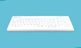Bol.com Purekeys Hygiënisch Bedraad Toetsenbord wit aanbieding