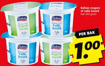 Boni Baltais magere of volle kwark aanbieding