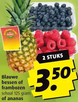 Boni Blauwe bessen of frambozen of ananas aanbieding