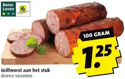 Boni Grillworst aan het stuk aanbieding