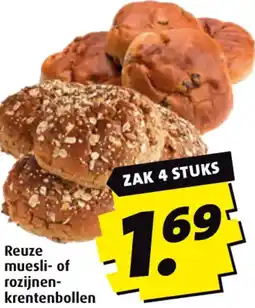 Boni Reuze muesli of rozijnen-krentenbollen aanbieding
