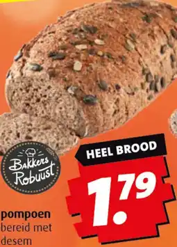 Boni Pompoen bereid met desem aanbieding
