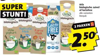 Boni Arla biologische zuivel of lactofree aanbieding
