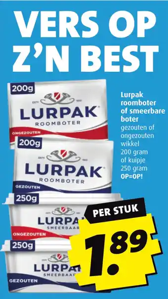 Boni Lurpak roomboter of smeerbare boter aanbieding
