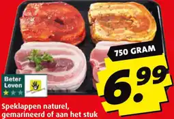 Boni Speklappen naturel, gemarineerd of aan het stuk aanbieding