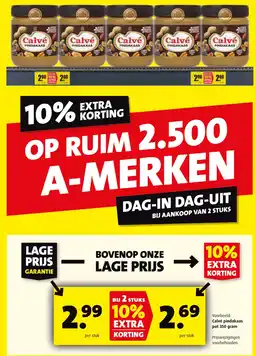Boni Calvé pindakaas aanbieding