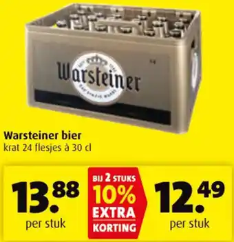 Boni Warsteiner bier aanbieding