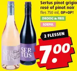 Boni Sertus pinot grigio rosé of pinot noir aanbieding