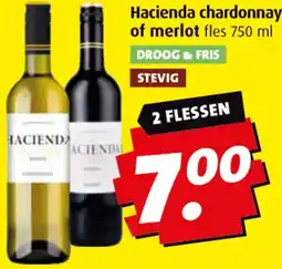 Boni Hacienda chardonnay of merlot aanbieding