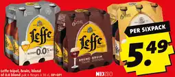Boni Leffe tripel, bruin, blond of 0.0 blond aanbieding