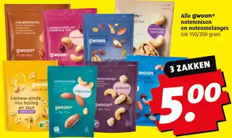 Boni Alle gwoon notenmixen en notenmelanges aanbieding