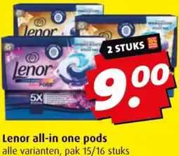 Boni Lenor all-in one pods aanbieding