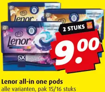 Boni Lenor all-in one pods aanbieding